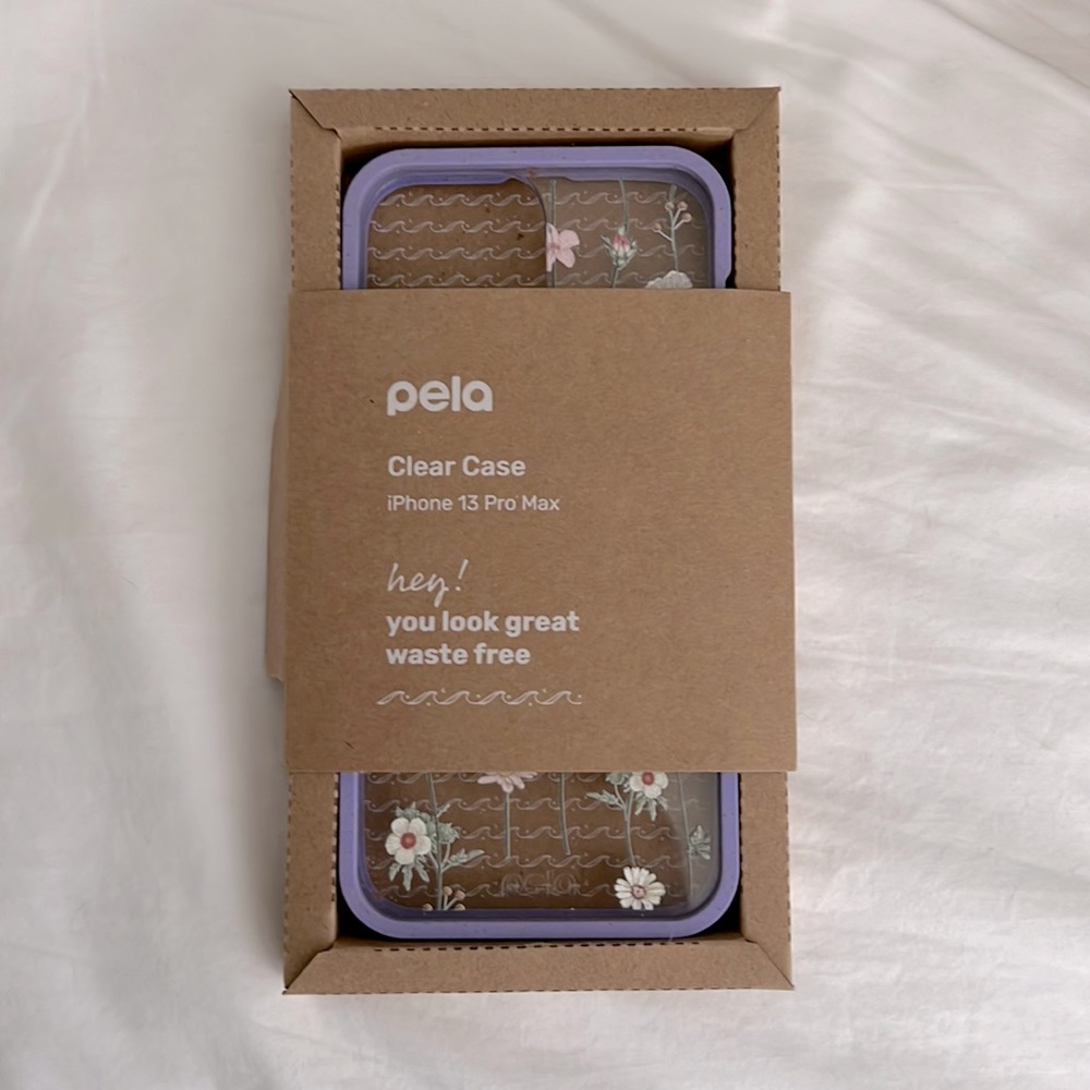 Pela iPhone 13 Pro Max Clear Floral Case